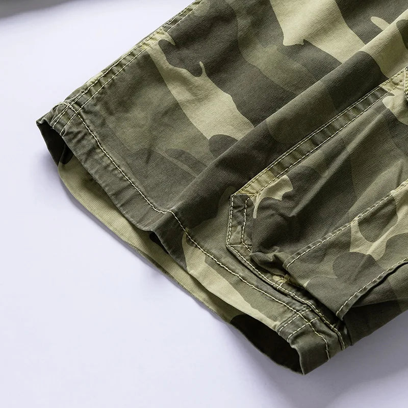 BEACHSIDE CAMOUFLAGE IN COTTON WITH MULTIPLE POCKETS