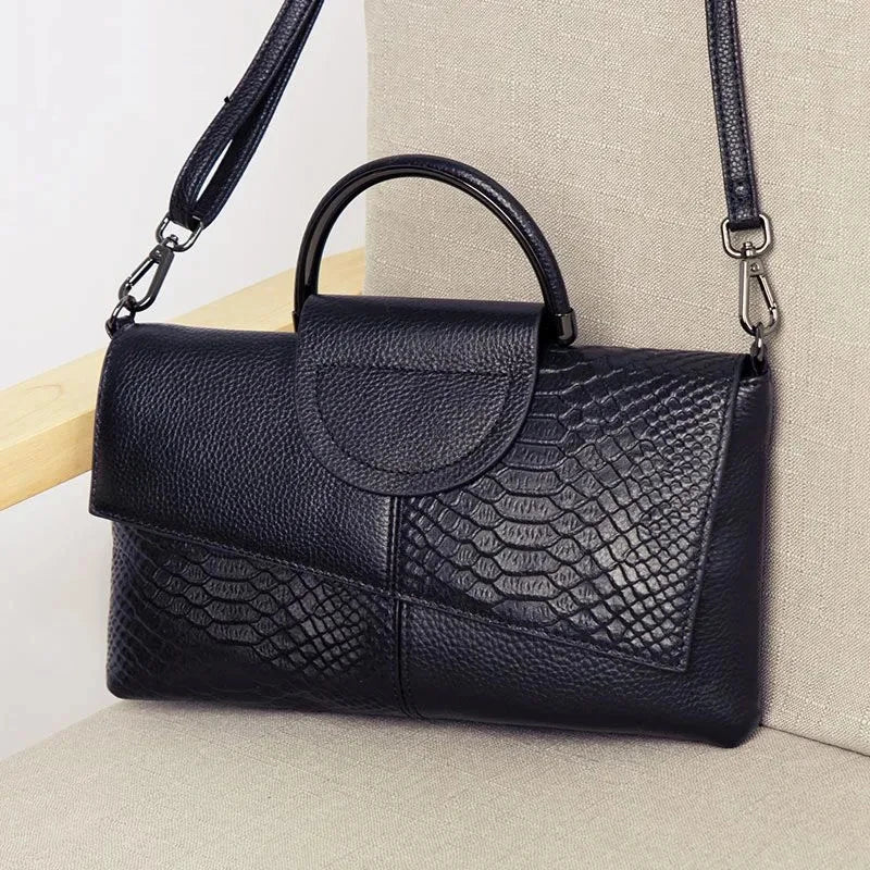 celine™ – structured black handbag in leather look