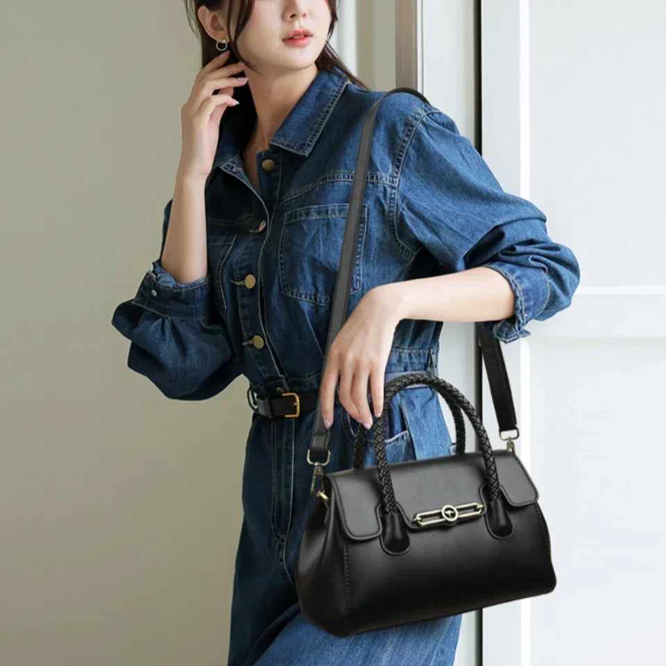 ronja™ – classic bag with braided handle and gold details