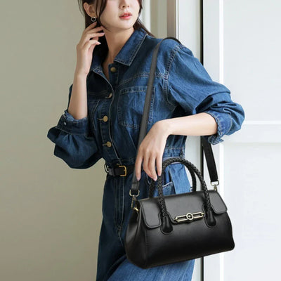 ronja™ – classic bag with braided handle and gold details