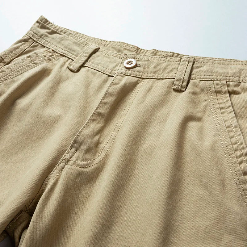 BEACHSIDE WORK SHORTS – RELAXED FIT IN COTTON WITH MULTIPLE POCKETS