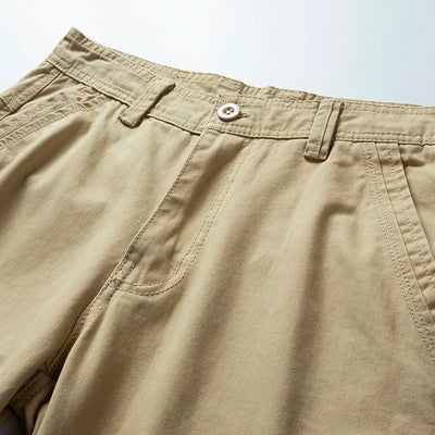 BEACHSIDE WORK SHORTS – RELAXED FIT IN COTTON WITH MULTIPLE POCKETS