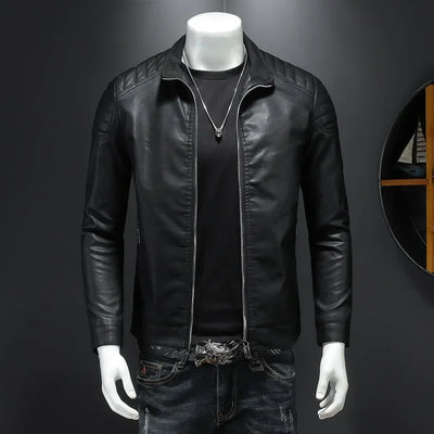 Filipe™ Structure – Leather Jacket with Defined Collar and Clean Lines