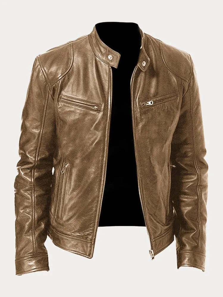 Victor Casual Leather Jacket™: Timeless Design and Comfort