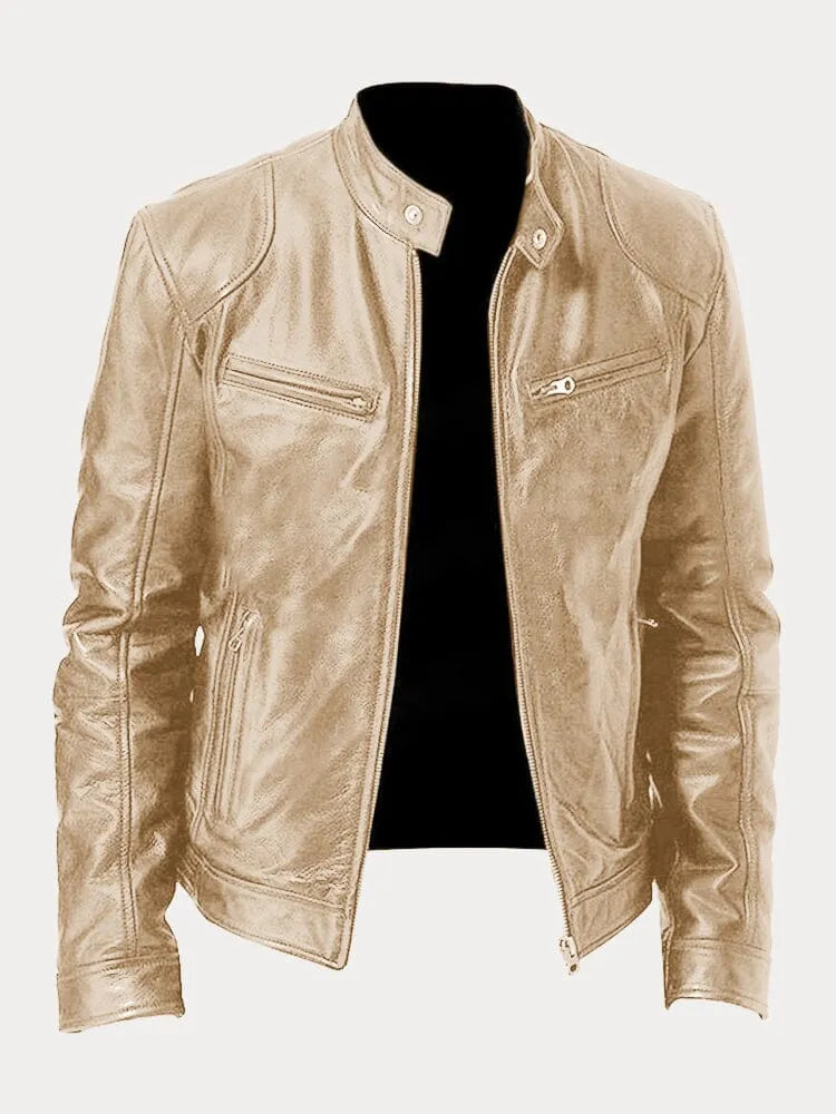 Victor Casual Leather Jacket™: Timeless Design and Comfort