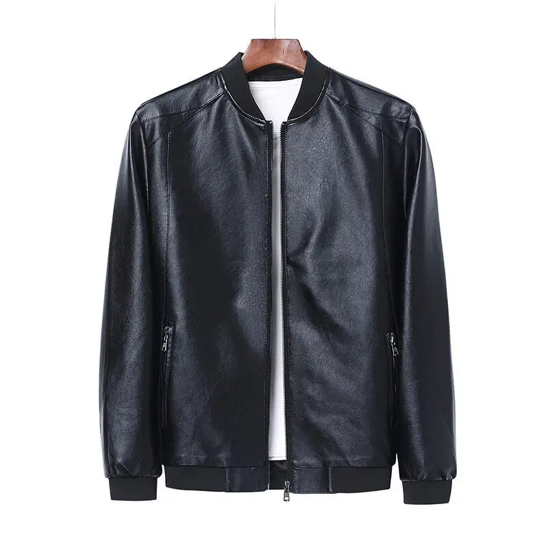 Emil™ Classic – Minimalist Leather Jacket with Smooth Finish