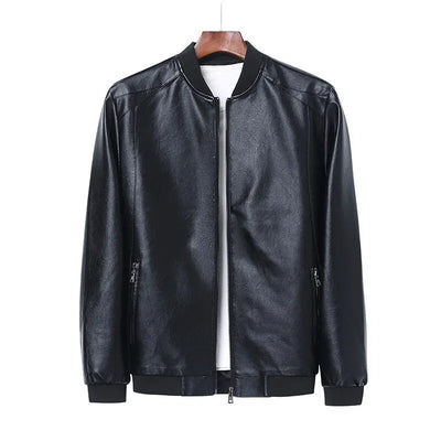 Emil™ Classic – Minimalist Leather Jacket with Smooth Finish
