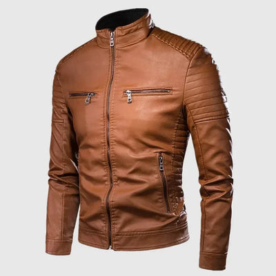 Mikkel™ Armor – Vintage Leather Look with Quilted Shoulders