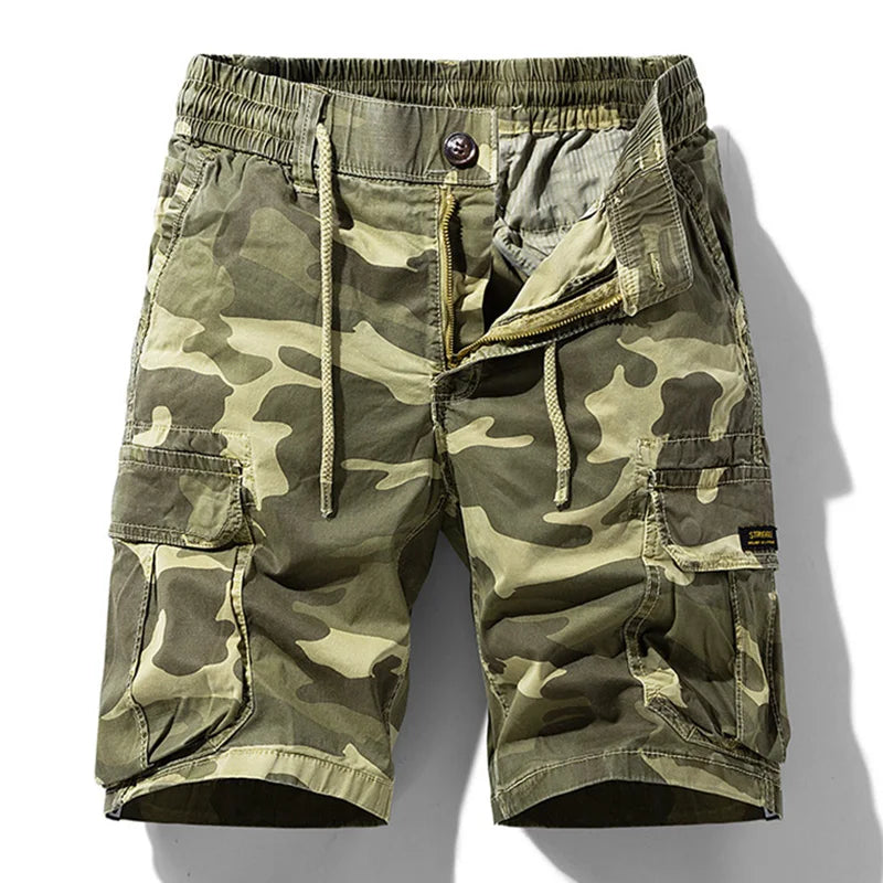 BEACHSIDE CAMOUFLAGE IN COTTON WITH MULTIPLE POCKETS