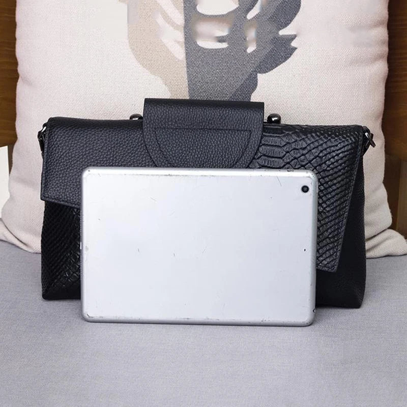 celine™ – structured black handbag in leather look