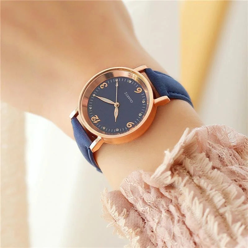 Leather Strap Watch