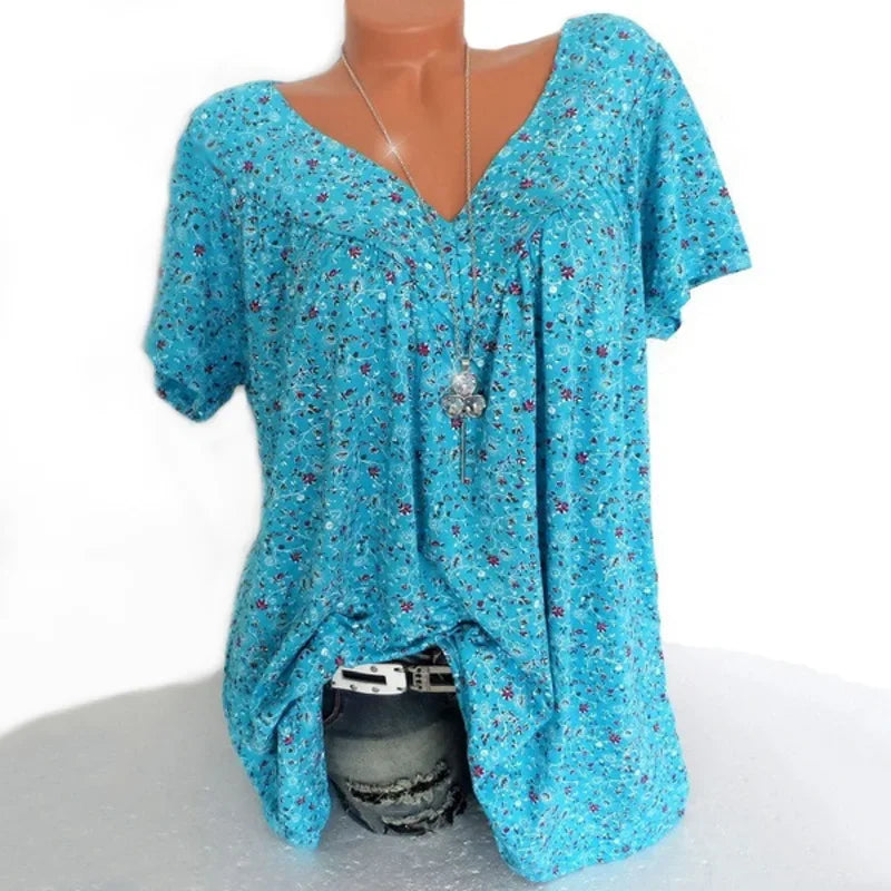 Summer Blouse with Floral Print | Olsen & Olsen™