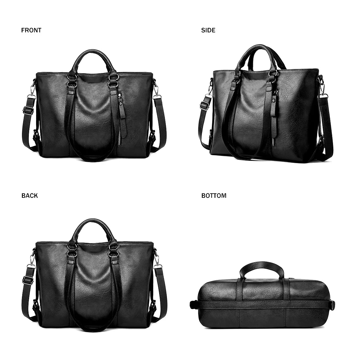 Signe™ | Large Capacity Leather Shoulder Bag
