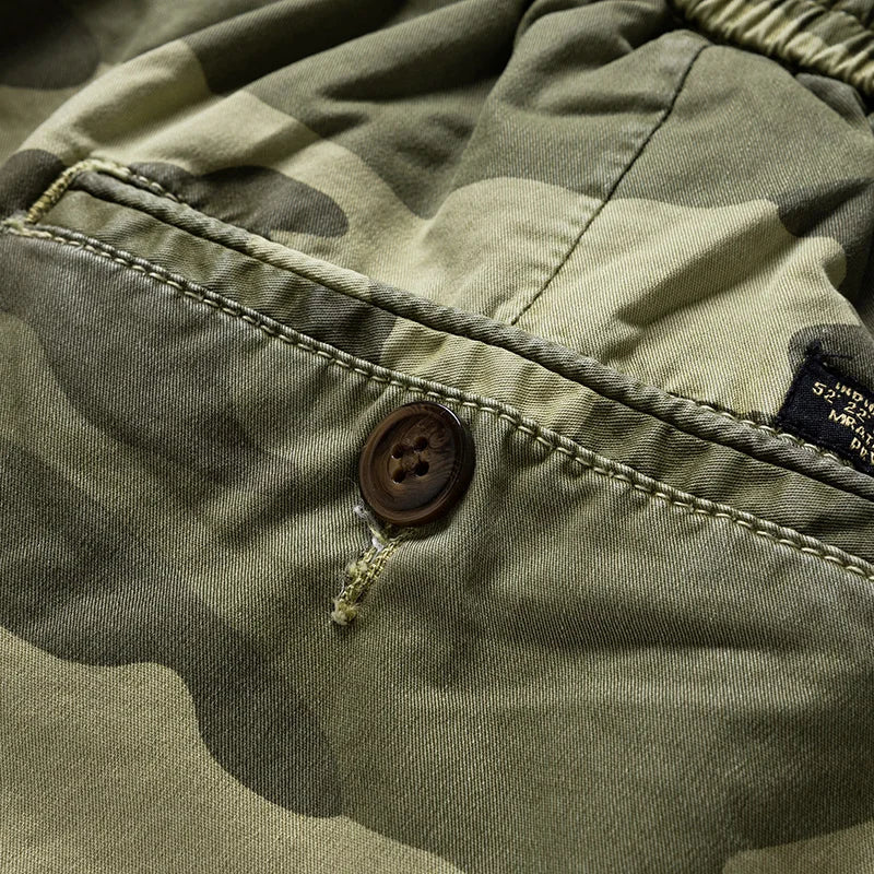 BEACHSIDE CAMOUFLAGE IN COTTON WITH MULTIPLE POCKETS