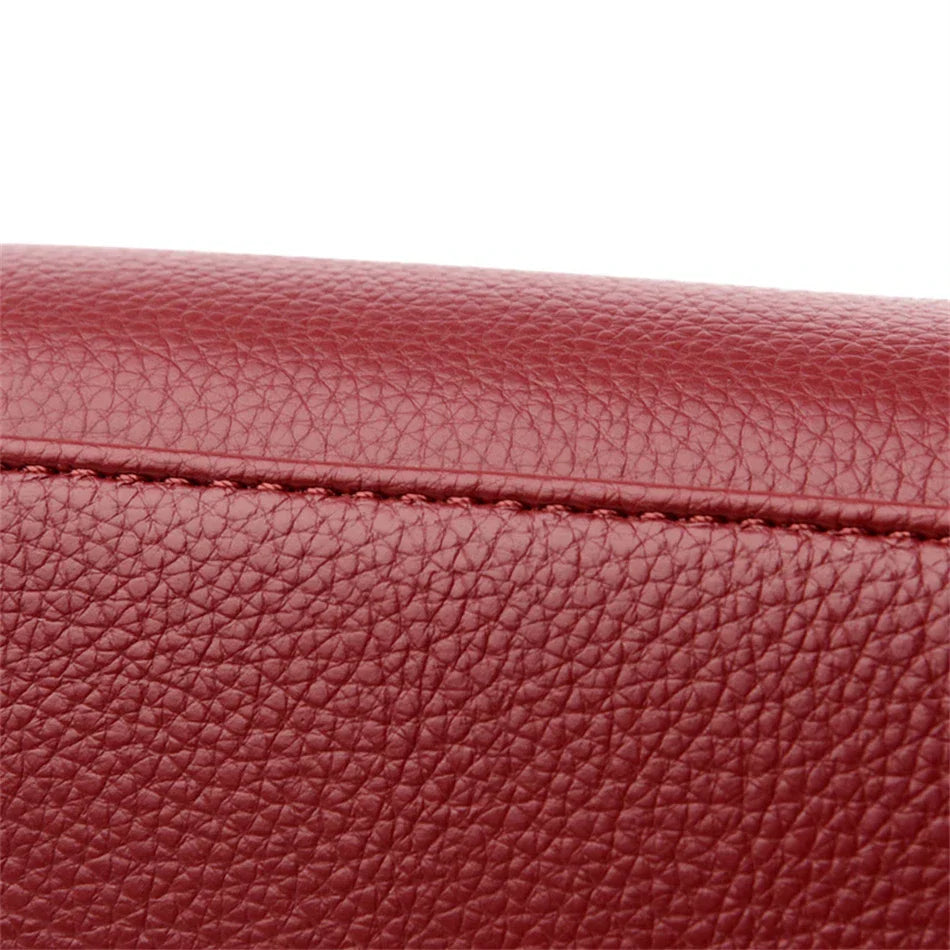 maria™ – burgundy handbag with double handles