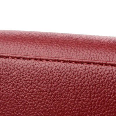maria™ – burgundy handbag with double handles