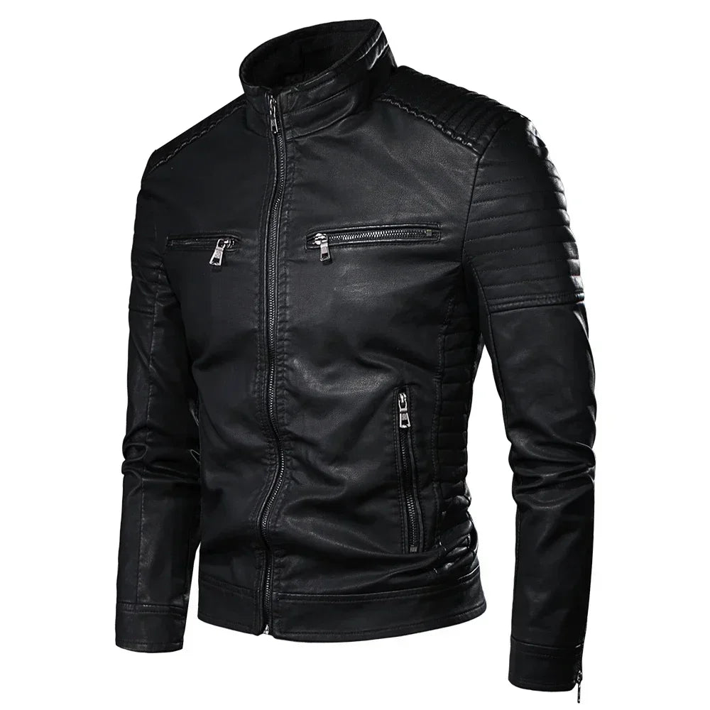 Mikkel™ Armor – Vintage Leather Look with Quilted Shoulders