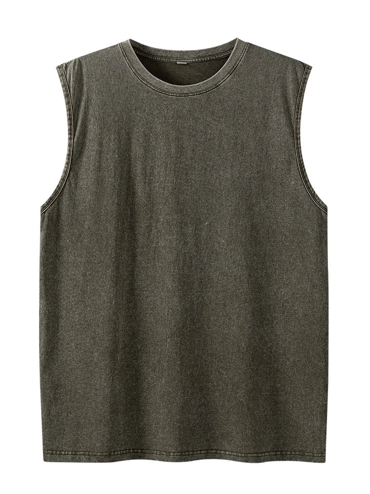 JUDE Washed Edge Muscle Tank