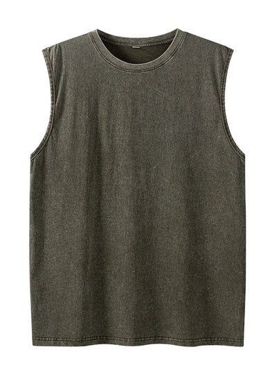JUDE Washed Edge Muscle Tank