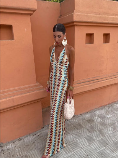 Aphrodite™  | Backless V-Neck Dress