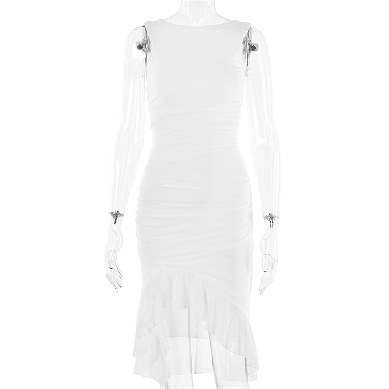 Rozz™ | Midi Dress with Ruffles