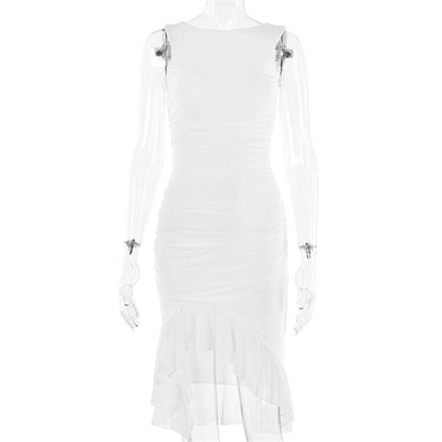 Rozz™ | Midi Dress with Ruffles