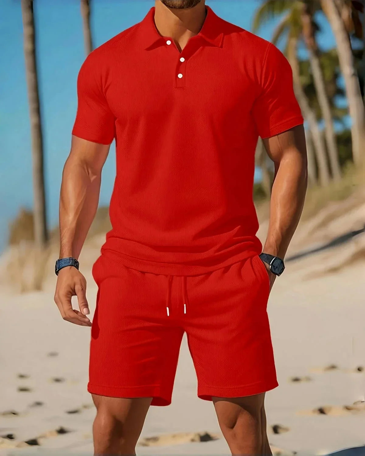 BEACHSIDE CASUAL SHORTS – ELASTIC WAIST AND RELAXED FIT