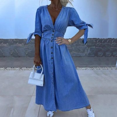 Jelke™ | Chic Denim Dress for Women