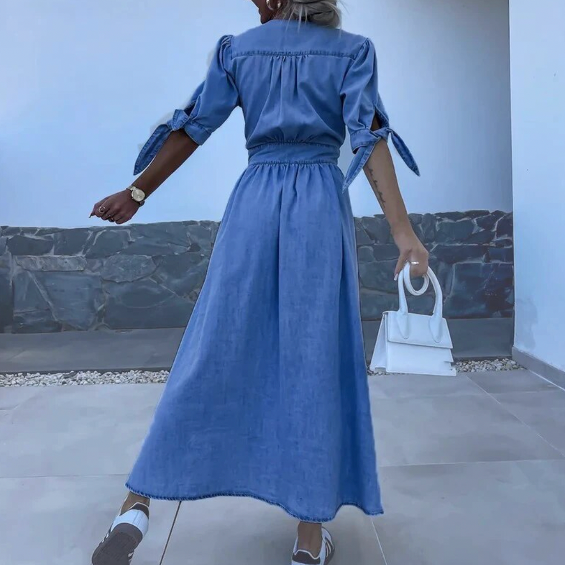 Jelke™ | Chic Denim Dress for Women