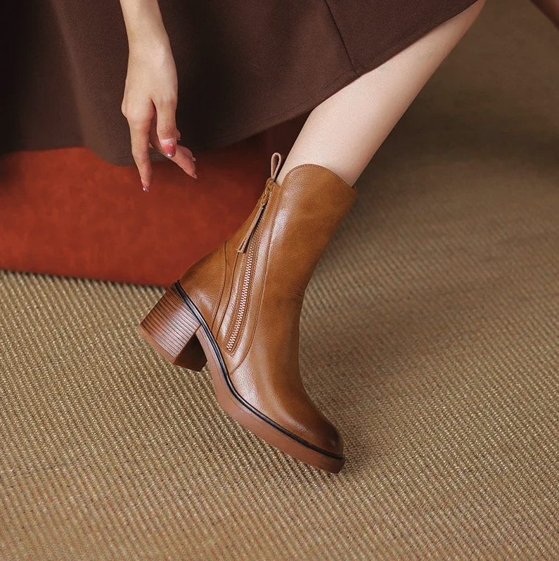 Grazia™ - Leather booties