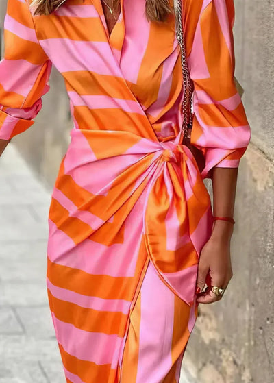 Rosea Wrap Dress with Print
