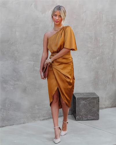 Allegra™ | Elegant party dress in silk