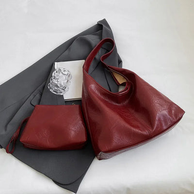 liv™ – casual hobo bag in leather look
