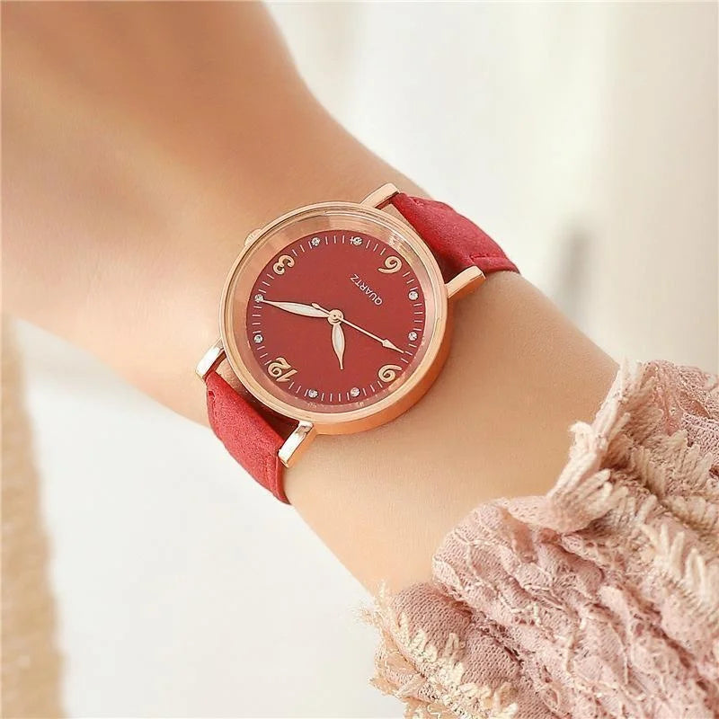 Leather Strap Watch