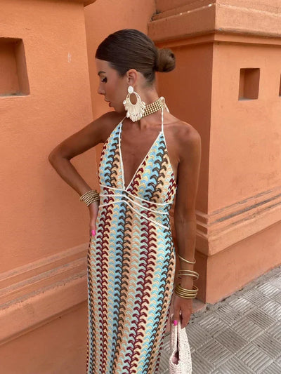 Aphrodite™  | Backless V-Neck Dress