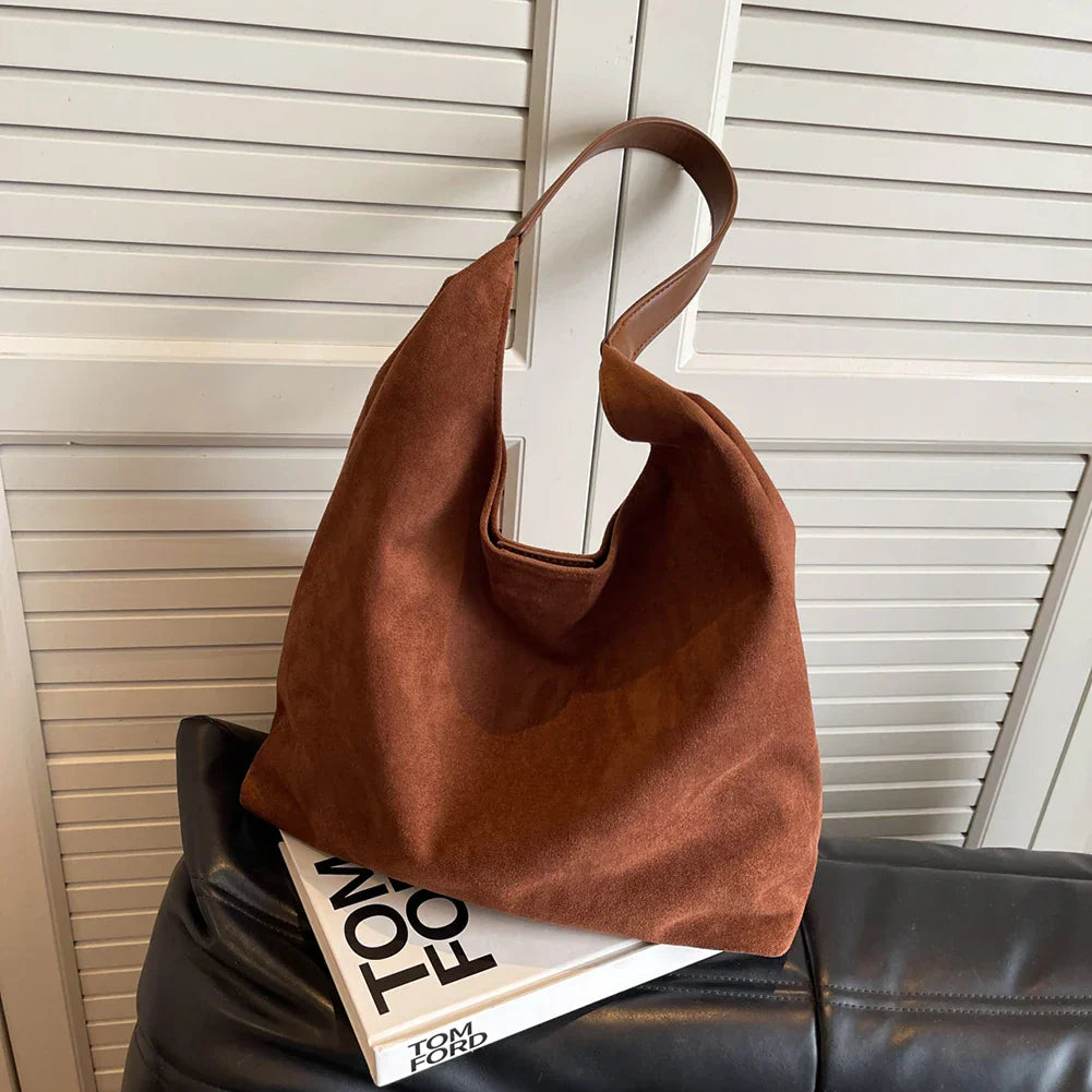 freja™ – soft shoulder bag in suede style