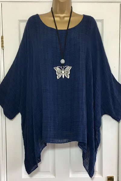 Oversized Bohemian Blouse with Batwing Sleeves | Olsen & Olsen™