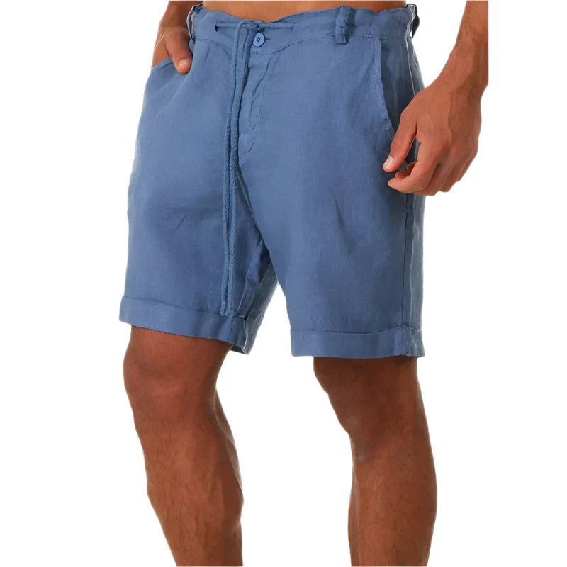 BEACHSIDE LINEN BLEND SHORTS – AIRY SUMMER COMFORT WITH A NATURAL LOOK