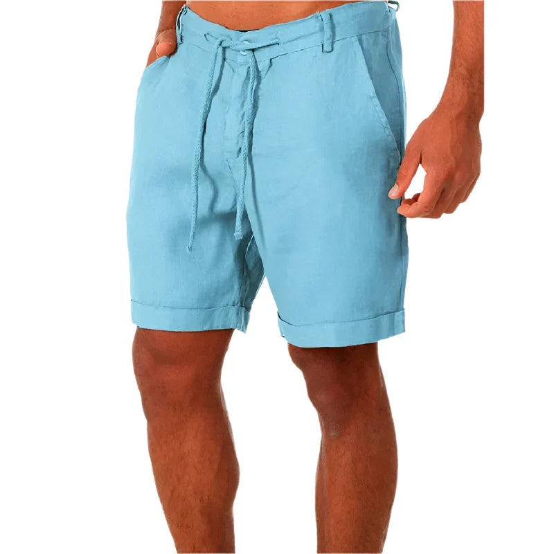 BEACHSIDE LINEN BLEND SHORTS – AIRY SUMMER COMFORT WITH A NATURAL LOOK