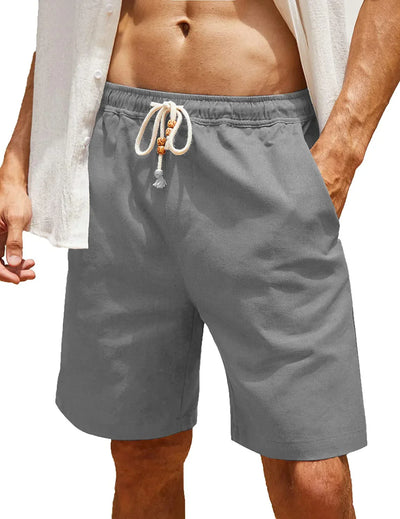 BEACHSIDE URBAN RELAXED LINEN SHORTS