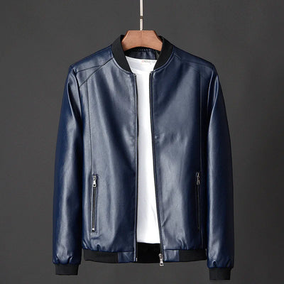Emil™ Classic – Minimalist Leather Jacket with Smooth Finish