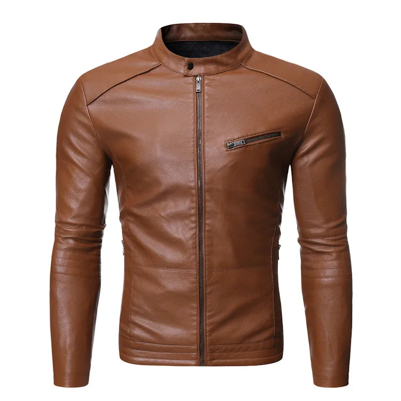 Anders™ Flex – Casual Leather Jacket in Multiple Colors