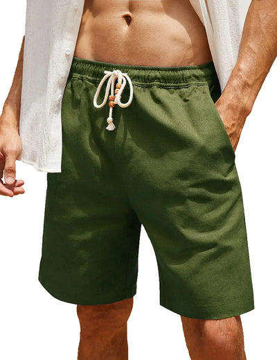 BEACHSIDE URBAN RELAXED LINEN SHORTS