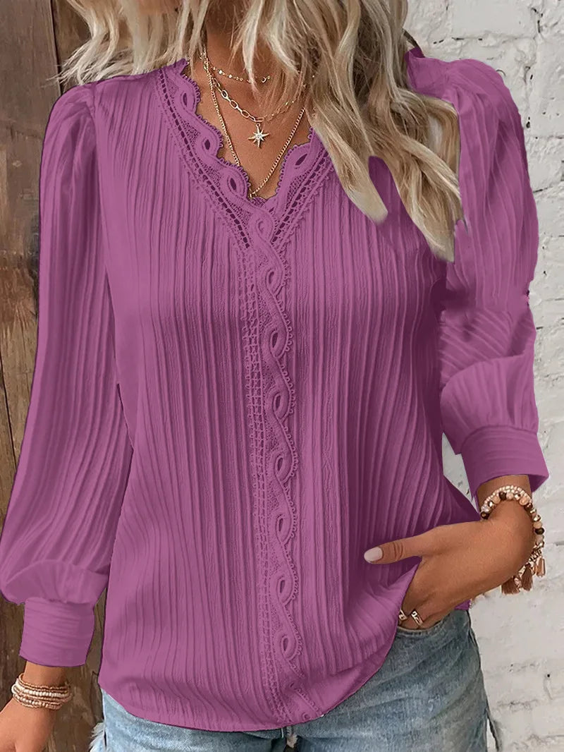 Pleated Summer Blouse with Buttons | Olsen & Olsen™
