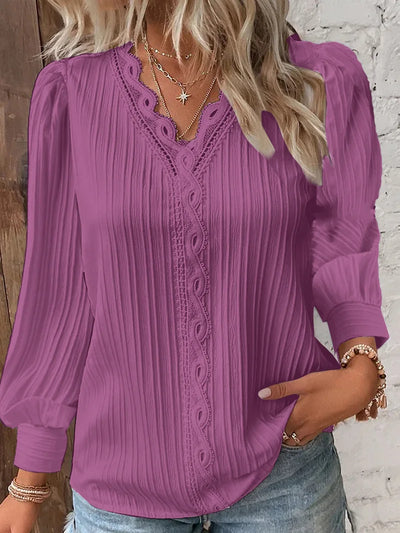 Pleated Summer Blouse with Buttons | Olsen & Olsen™