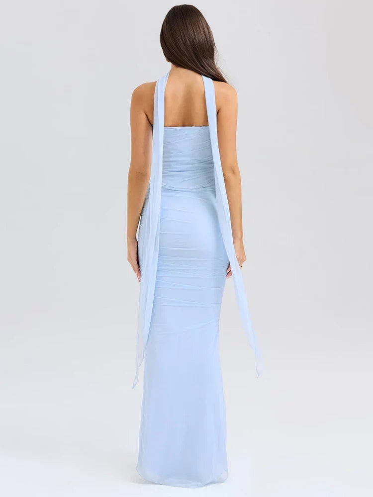 Rosea Set: Strapless Crop Top and Long Maxi Skirt