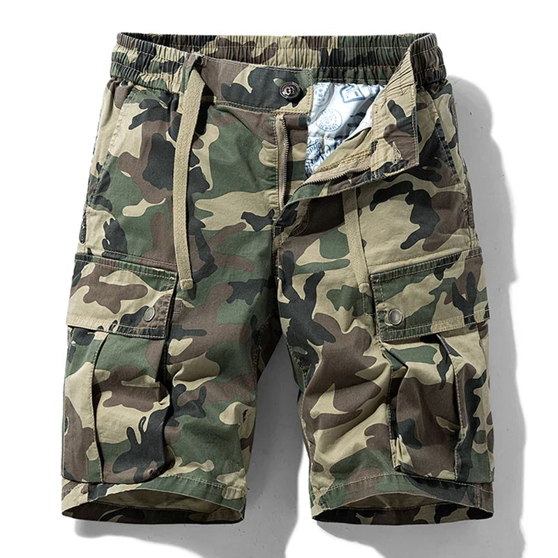 BEACHSIDE CAMOUFLAGE IN COTTON WITH MULTIPLE POCKETS