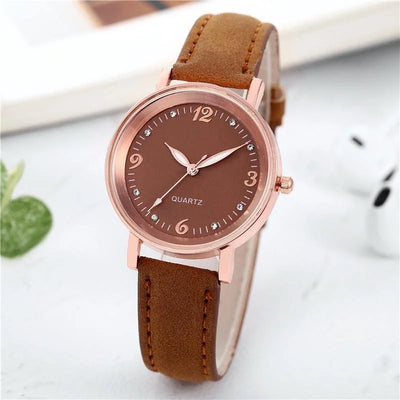 Leather Strap Watch