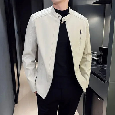 Mads™ Rebel – Black Biker Jacket in Matte Leather Look