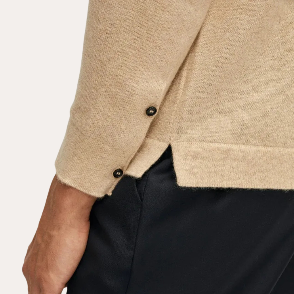 Cashwool Shirt Beige - Sophie New York